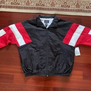 Retro Black stripe windbreaker